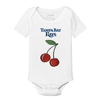 Infant Tiny Turnip White Tampa Bay Rays Cherries Bodysuit