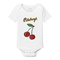 Infant Tiny Turnip White Pittsburgh Pirates Cherries Bodysuit