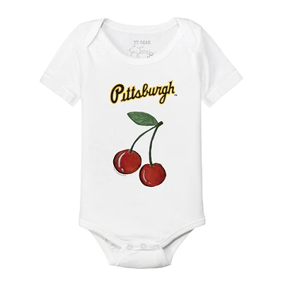 Infant Tiny Turnip White Pittsburgh Pirates Cherries Bodysuit