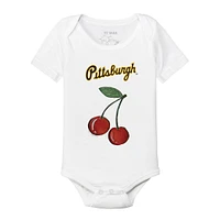 Infant Tiny Turnip White Pittsburgh Pirates Cherries Bodysuit