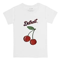 Infant Tiny Turnip White Detroit Tigers Cherries T-Shirt
