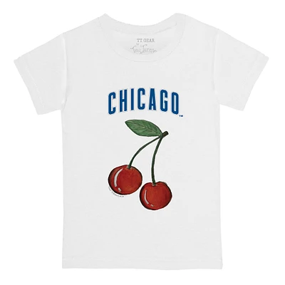 Infant Tiny Turnip White Chicago Cubs Cherries T-Shirt