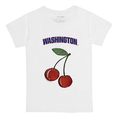 Toddler Tiny Turnip White Washington Nationals Cherries T-Shirt