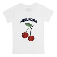 Toddler Tiny Turnip White Minnesota Twins Cherries T-Shirt