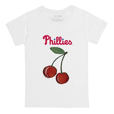 Toddler Tiny Turnip White Philadelphia Phillies Cherries T-Shirt