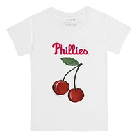 Toddler Tiny Turnip White Philadelphia Phillies Cherries T-Shirt