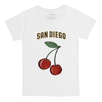 Toddler Tiny Turnip White San Diego Padres Cherries T-Shirt