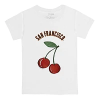 Toddler Tiny Turnip White San Francisco Giants Cherries T-Shirt