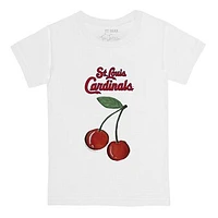 Toddler Tiny Turnip White St. Louis Cardinals Cherries T-Shirt