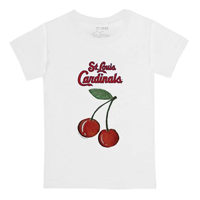 Toddler Tiny Turnip White St. Louis Cardinals Cherries T-Shirt