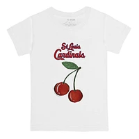 Toddler Tiny Turnip White St. Louis Cardinals Cherries T-Shirt