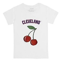 Youth Tiny Turnip White Cleveland Guardians Cherries T-Shirt