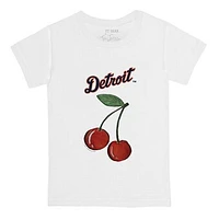 Youth Tiny Turnip White Detroit Tigers Cherries T-Shirt