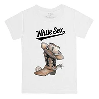 Infant Tiny Turnip White Chicago Sox Cowboy Boot T-Shirt