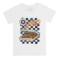 Youth Tiny Turnip White Houston Astros Pizza T-Shirt