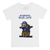 Infant Tiny Turnip White Toronto Blue Jays Sloth T-Shirt