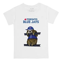 Infant Tiny Turnip White Toronto Blue Jays Sloth T-Shirt