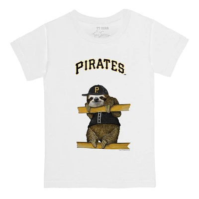 Youth Tiny Turnip White Pittsburgh Pirates Sloth T-Shirt
