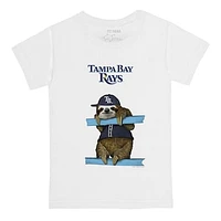 Youth Tiny Turnip White Tampa Bay Rays Sloth T-Shirt