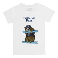 Youth Tiny Turnip White Tampa Bay Rays Sloth T-Shirt