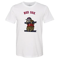 Unisex Tiny Turnip White Boston Red Sox Sloth T-Shirt