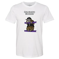 Unisex Tiny Turnip White Colorado Rockies Sloth T-Shirt