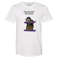 Unisex Tiny Turnip White Colorado Rockies Sloth T-Shirt