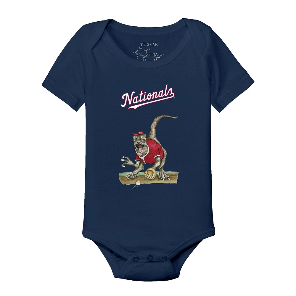 Infant Tiny Turnip Navy Washington Nationals Velociraptor Bodysuit