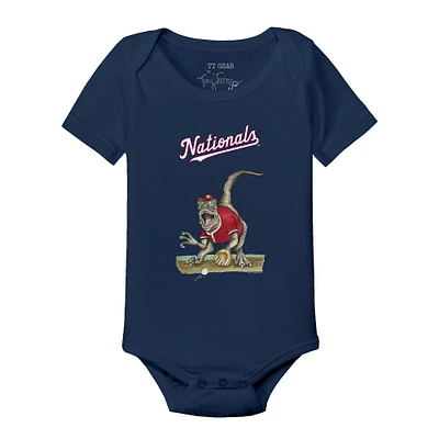 Infant Tiny Turnip Navy Washington Nationals Velociraptor Bodysuit