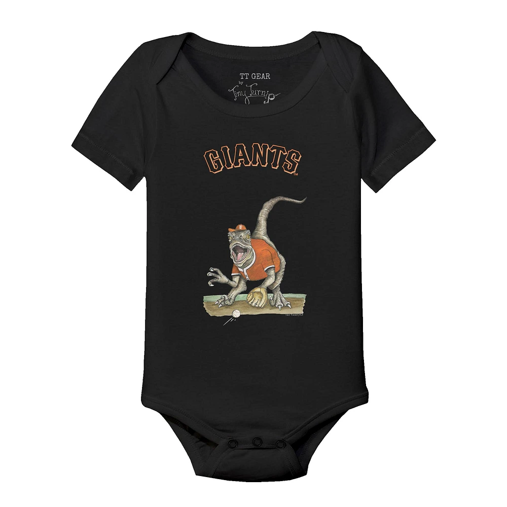 Infant Tiny Turnip Black San Francisco Giants Velociraptor Bodysuit