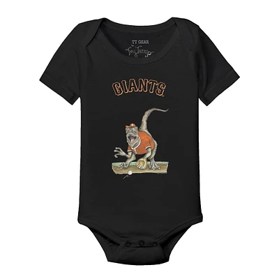 Infant Tiny Turnip Black San Francisco Giants Velociraptor Bodysuit