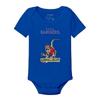 Infant Tiny Turnip Royal Texas Rangers Velociraptor Bodysuit