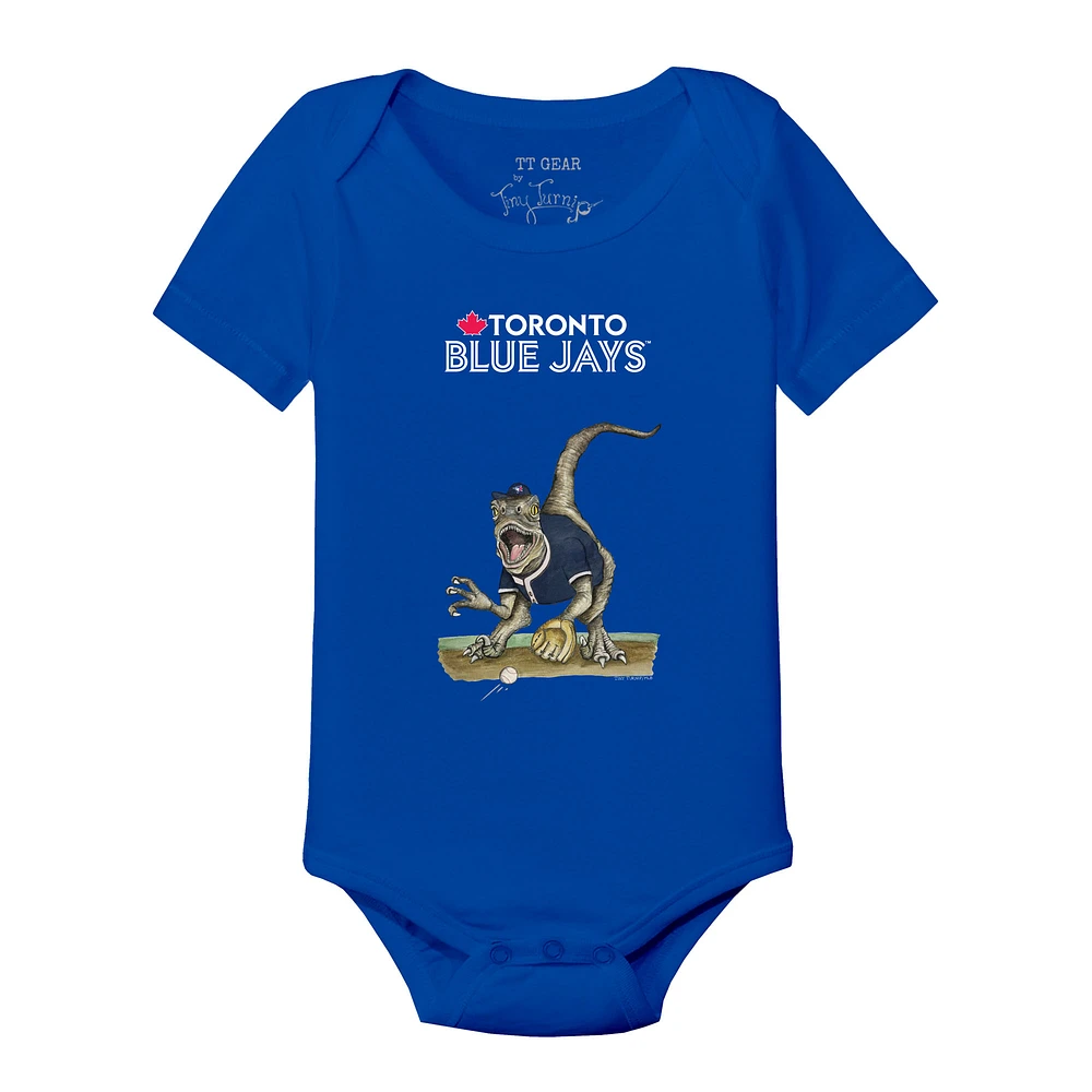 Infant Tiny Turnip Royal Toronto Blue Jays Velociraptor Bodysuit