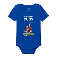 Infant Tiny Turnip Royal Chicago Cubs Velociraptor Bodysuit