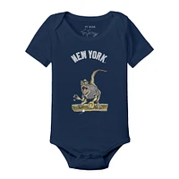 Infant Tiny Turnip Navy New York Yankees Velociraptor Bodysuit
