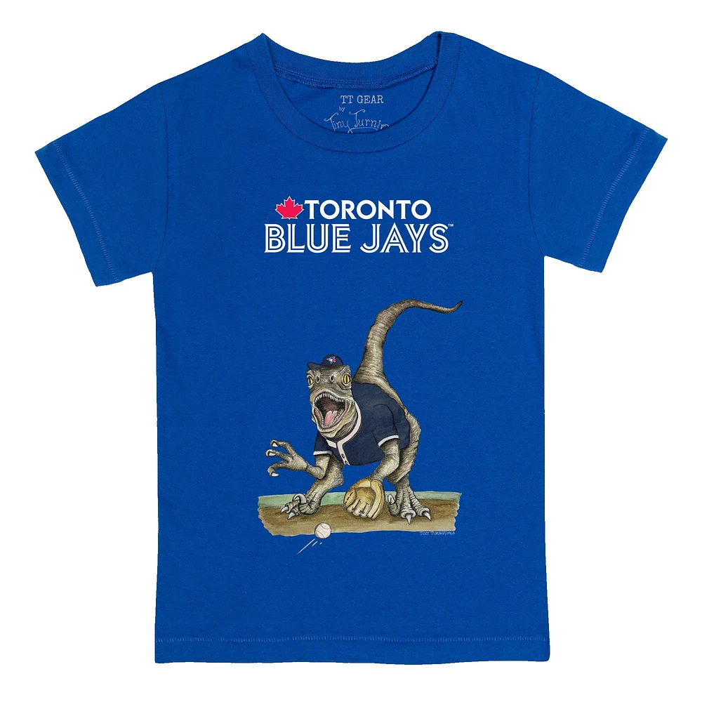 Infant Tiny Turnip Royal Toronto Blue Jays Velociraptor T-Shirt