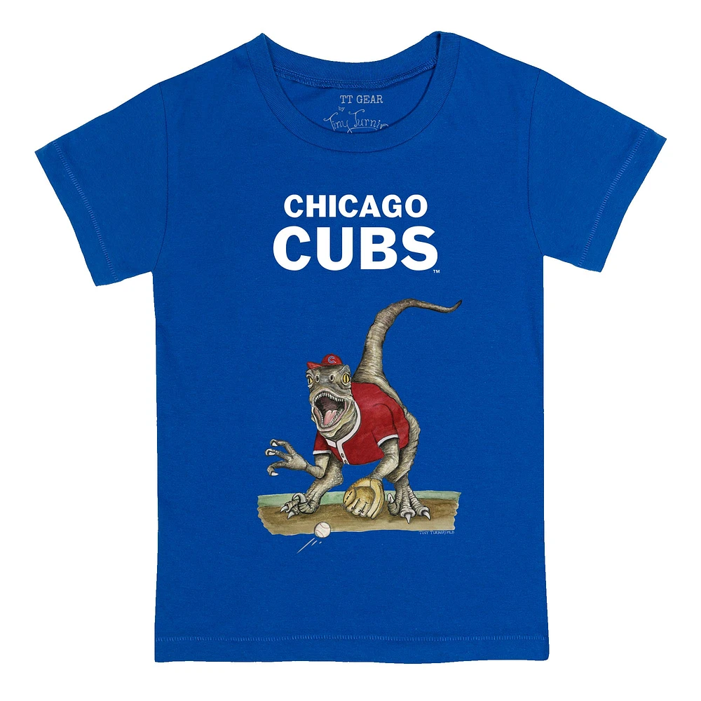 Infant Tiny Turnip Royal Chicago Cubs Velociraptor T-Shirt