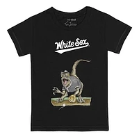Toddler Tiny Turnip Black Chicago White Sox Velociraptor T-Shirt