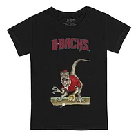 Youth Tiny Turnip Black Arizona Diamondbacks Velociraptor T-Shirt
