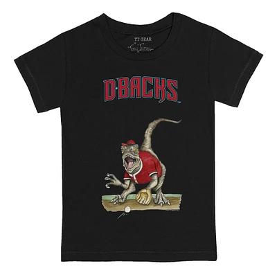 Youth Tiny Turnip Black Arizona Diamondbacks Velociraptor T-Shirt