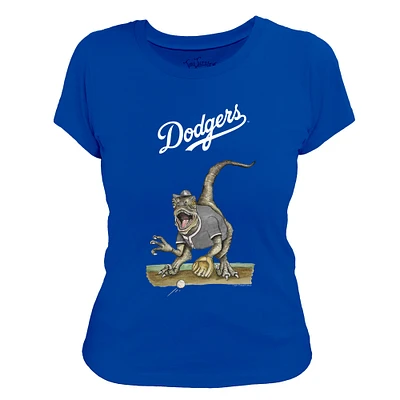 Women's Tiny Turnip Royal Los Angeles Dodgers Velociraptor T-Shirt
