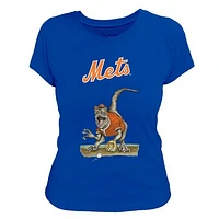 Women's Tiny Turnip Royal New York Mets Velociraptor T-Shirt