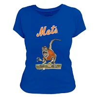 Women's Tiny Turnip Royal New York Mets Velociraptor T-Shirt