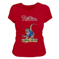 Women's Tiny Turnip Red Philadelphia Phillies Velociraptor T-Shirt