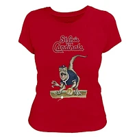 Women's Tiny Turnip Red St. Louis Cardinals Velociraptor T-Shirt