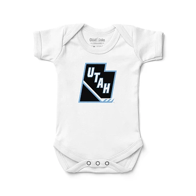 Newborn & Infant Chad Jake White Utah Mammoth Stick and State Logo Bodysuit