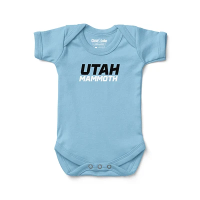 Newborn & Infant Chad Jake Light Blue Utah Mammoth Wordmark Bodysuit