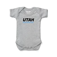 Newborn & Infant Chad Jake Heather Gray Utah Mammoth Wordmark Bodysuit