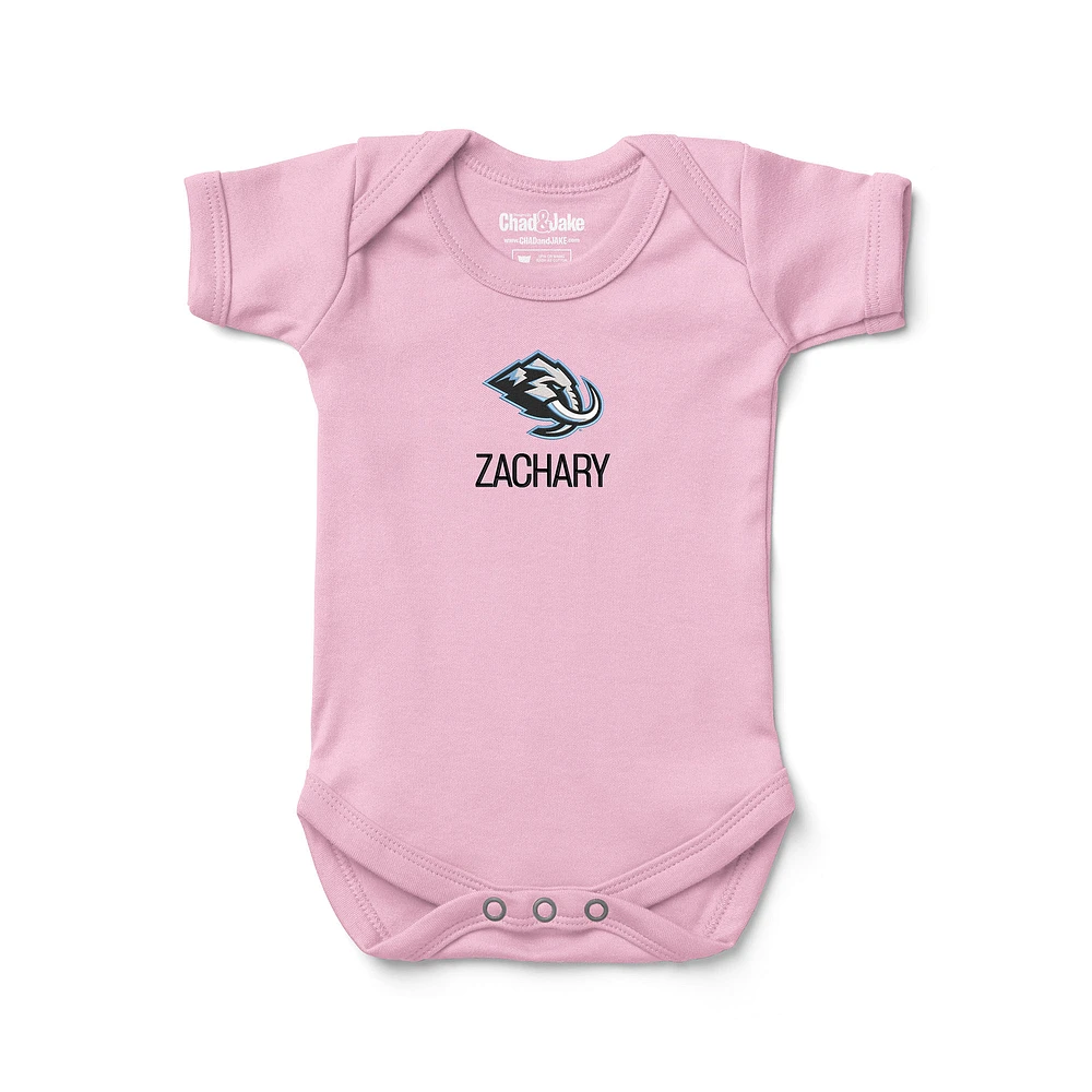 Newborn & Infant Chad Jake Pink Utah Mammoth Personalized Bodysuit