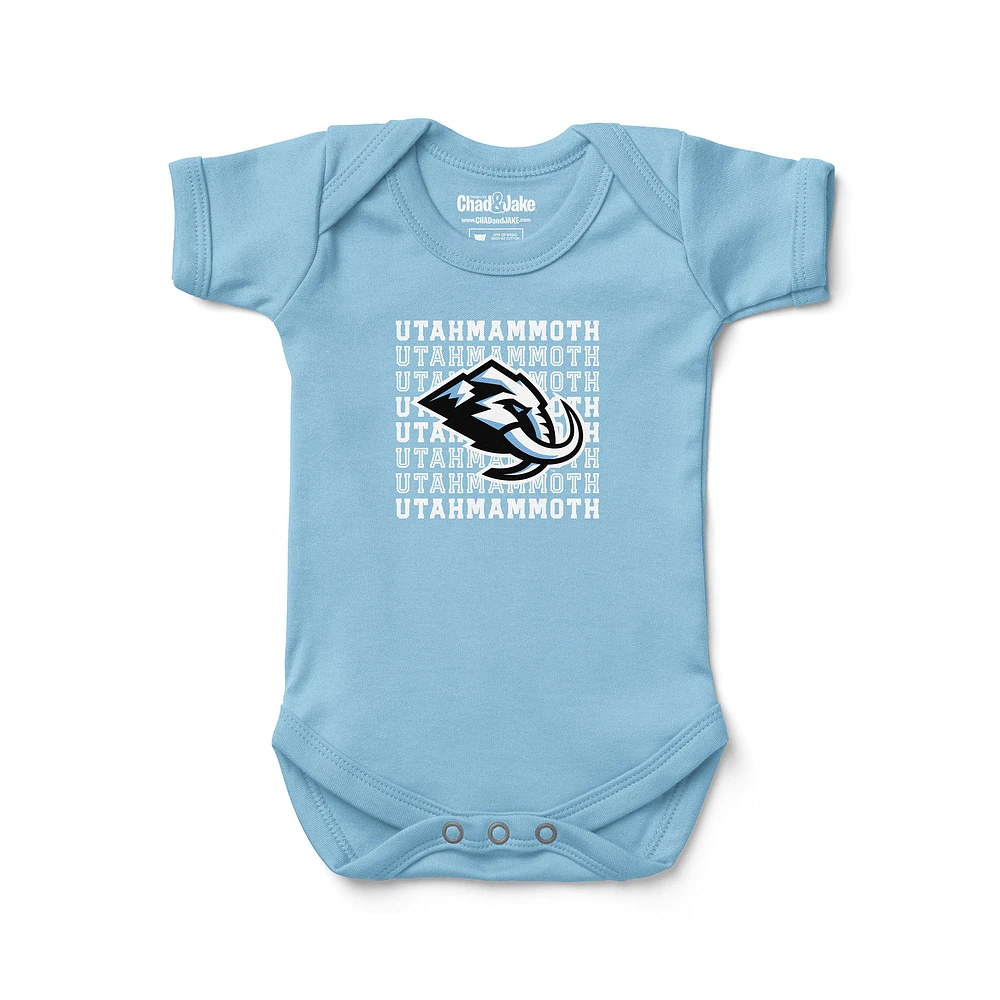 Newborn & Infant Chad Jake Light Blue Utah Mammoth Retro Bodysuit